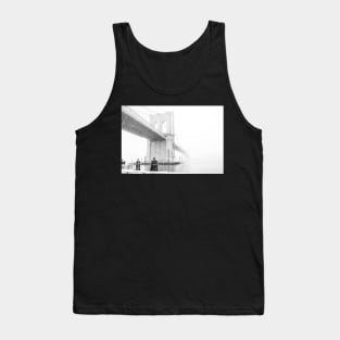 The Brooklyn Bridge in the snow Tank Top